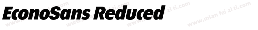 EconoSans Reduced字体转换